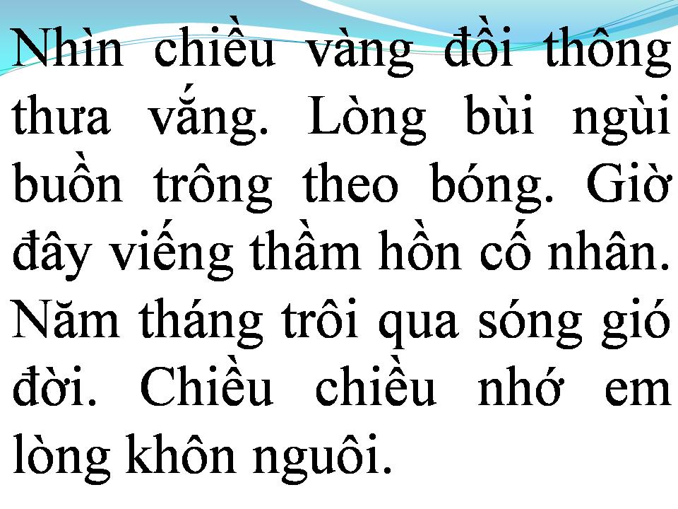 Lời bài hát CHIỀU VÀNG