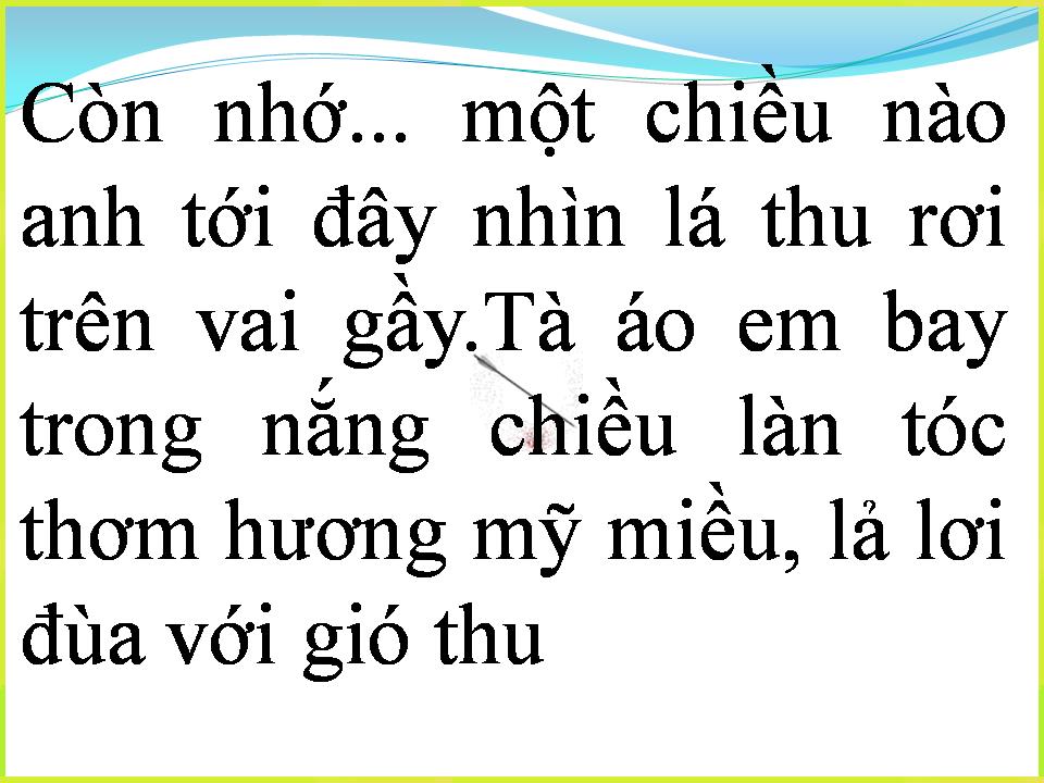 Lời bài hát CHIỀU VÀO THU