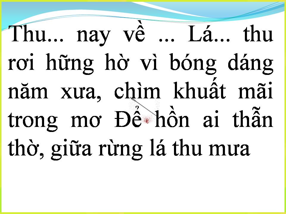 Lời bài hát CHIỀU VÀO THU