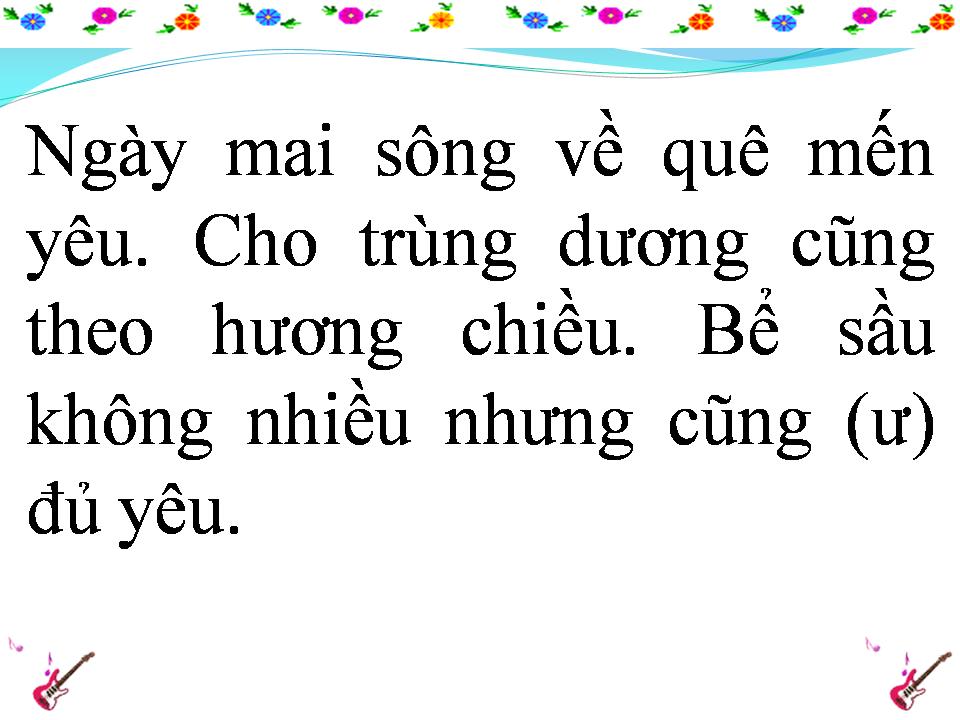 Lời bài hát CHIỀU VỀ TRÊN SÔNG