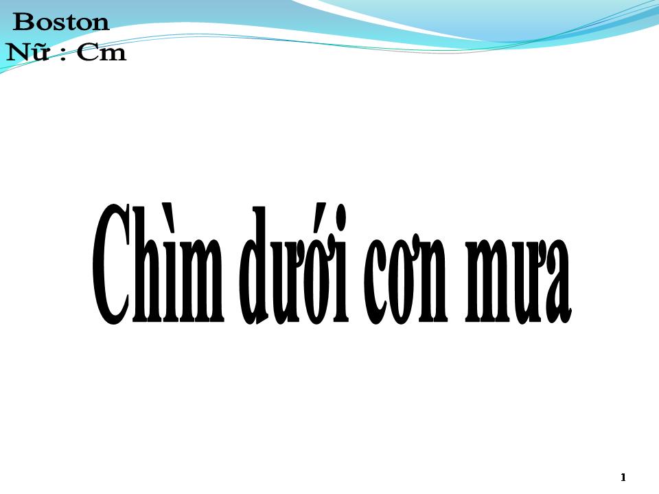 Lời bài hát CHÌM DƯỚI CƠN MƯA