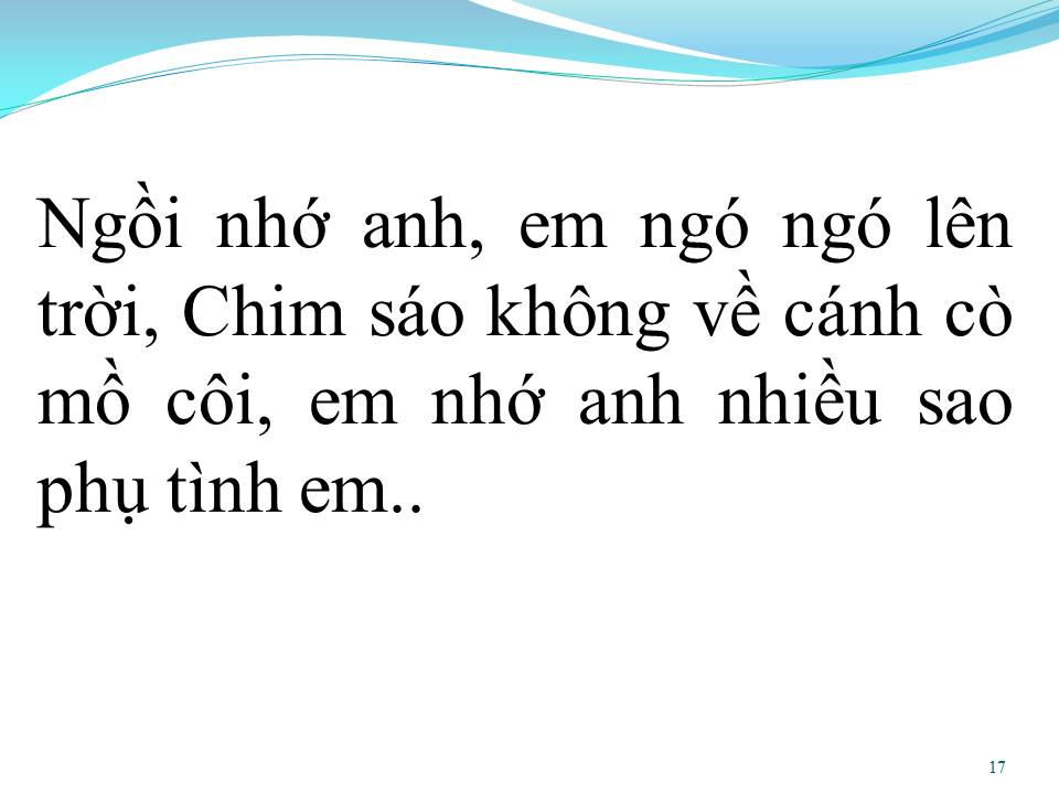 Lời bài hát CHIM TRẮNG MỒ CÔI (SONG CA)