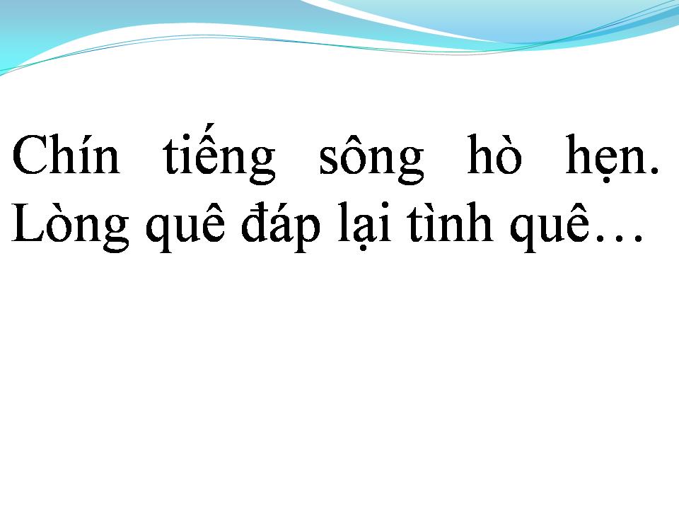 Lời bài hát CHÍN DÒNG SÔNG HÒ HẸN