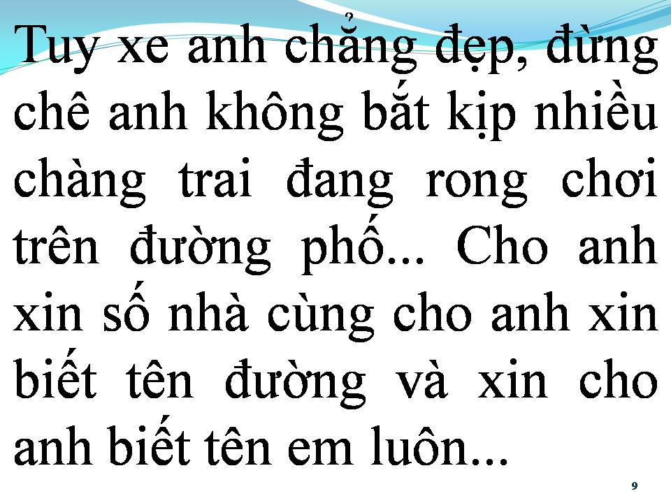 Lời bài hát CHO ANH XIN SỐ NHÀ