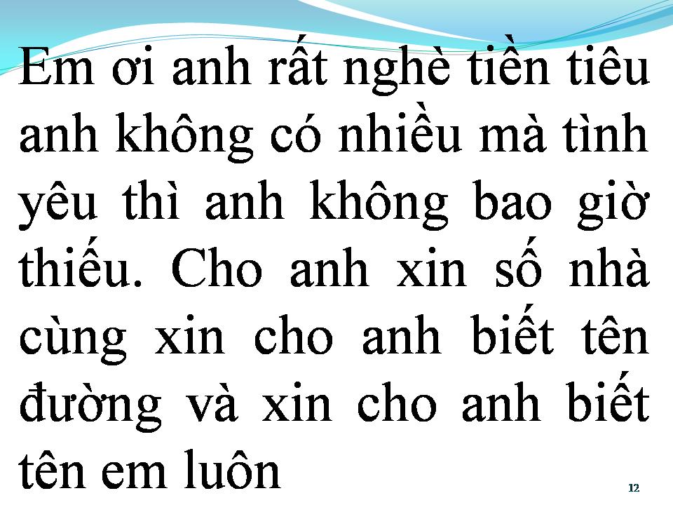 Lời bài hát CHO ANH XIN SỐ NHÀ