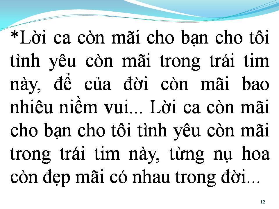 Lời bài hát CHO BẠN CHO TÔI