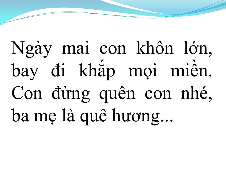 Lời bài hát CHO CON