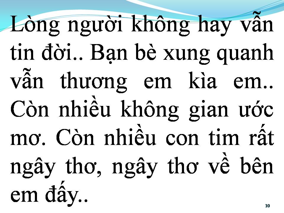 Lời bài hát CHO EM