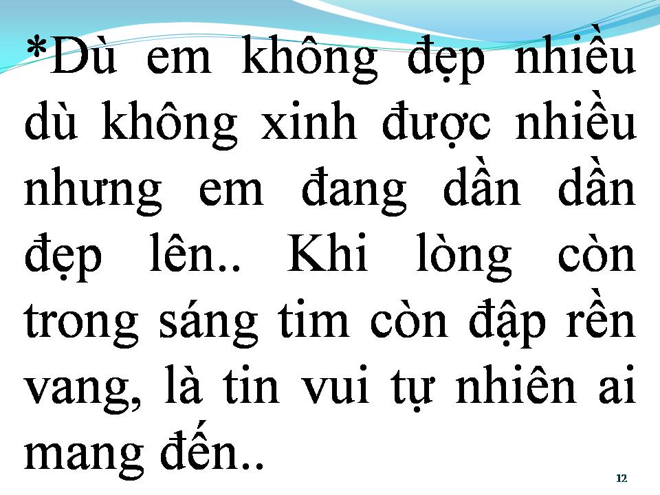 Lời bài hát CHO EM