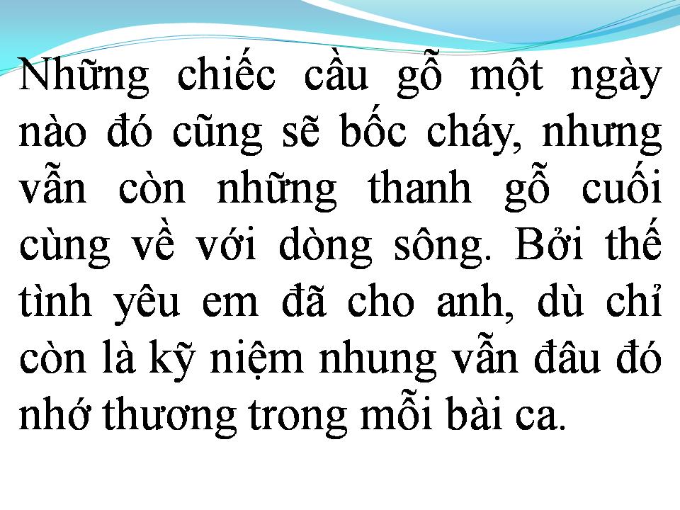 Lời bài hát CHO EM CŨNG LÀ CHO TÔI