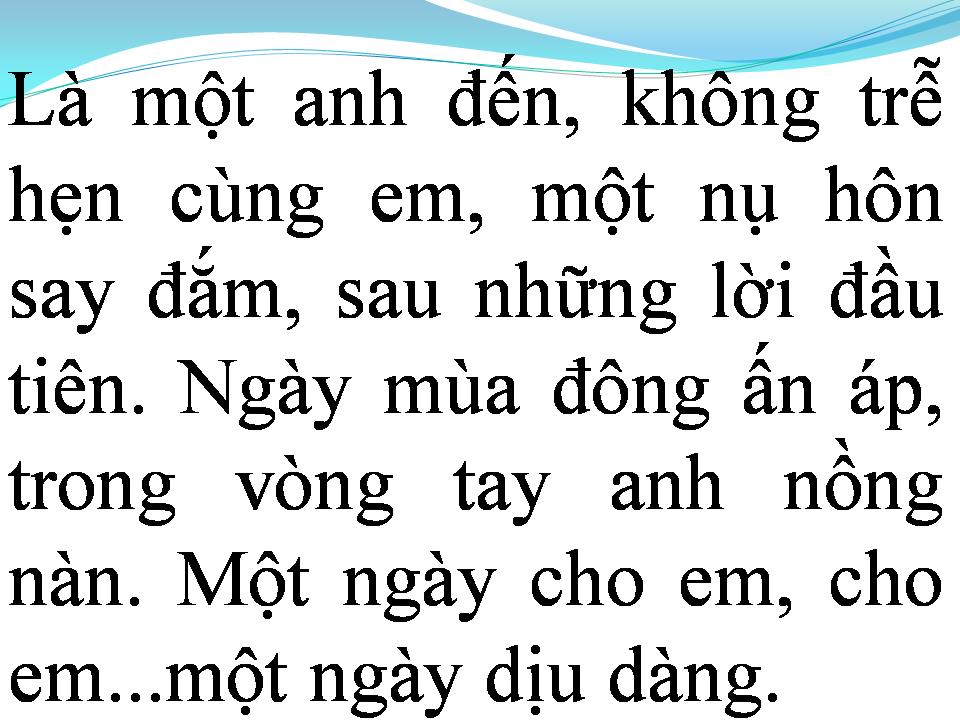 Lời bài hát CHO EM MỘT NGÀY