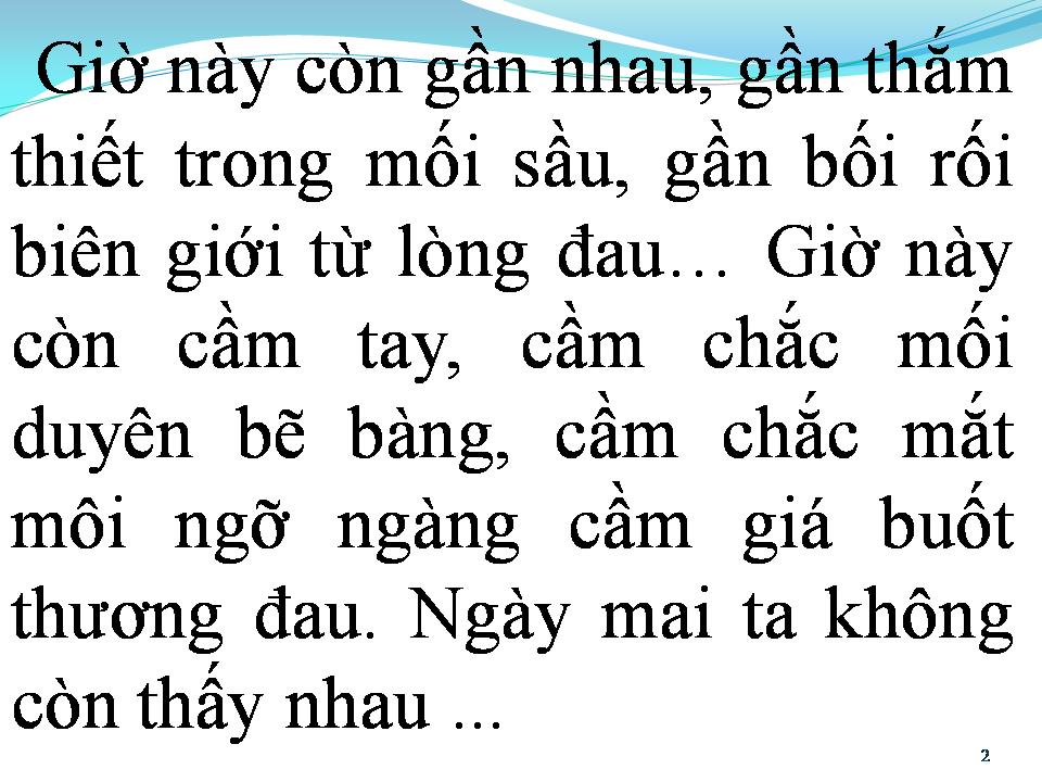 Lời bài hát CHO LẦN CUỐI