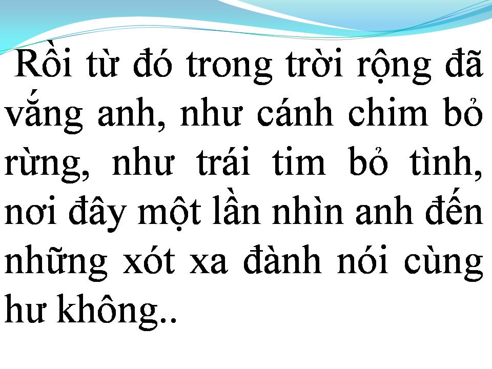 Lời bài hát CHO MỘT NGƯỜI NẰM XUỐNG