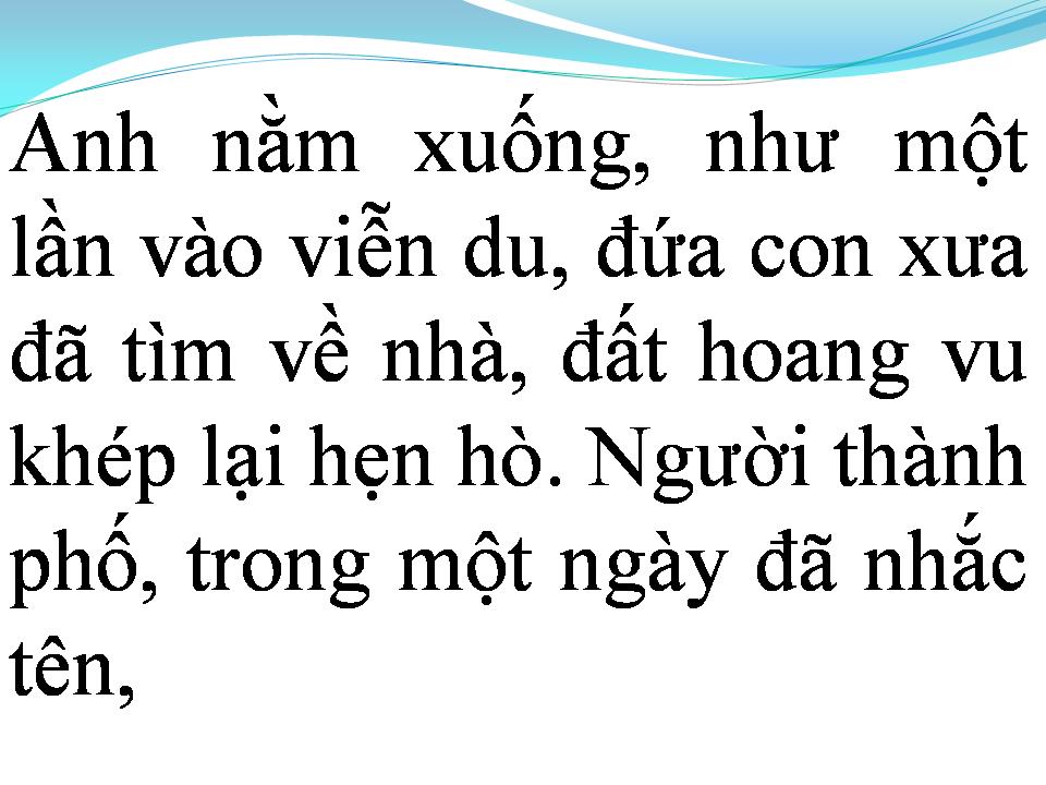Lời bài hát CHO MỘT NGƯỜI NẰM XUỐNG