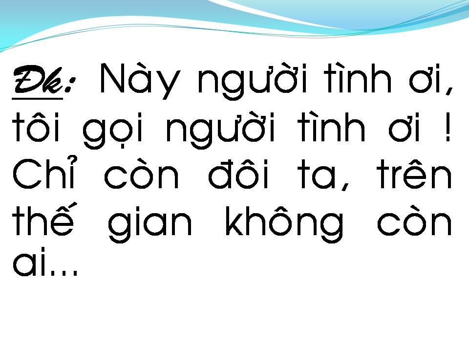 Lời bài hát CHO NGƯỜI TÌNH NHỎ