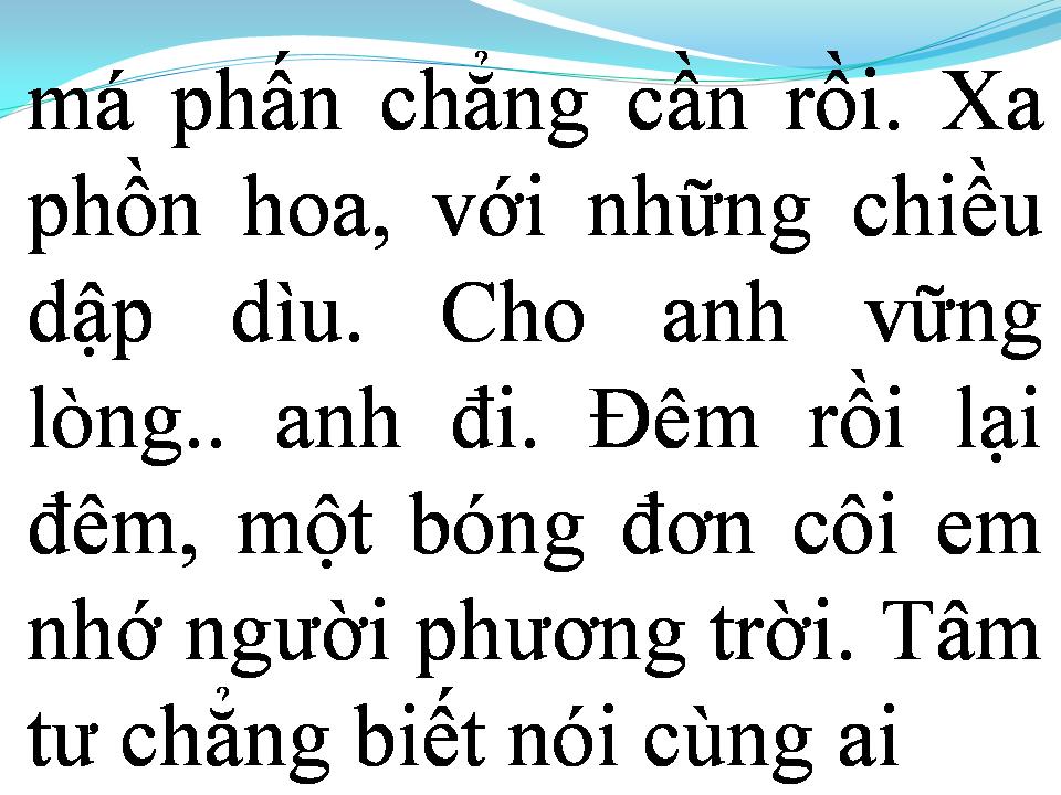 Lời bài hát CHO NGƯỜI VÀO CUỘC CHIẾN