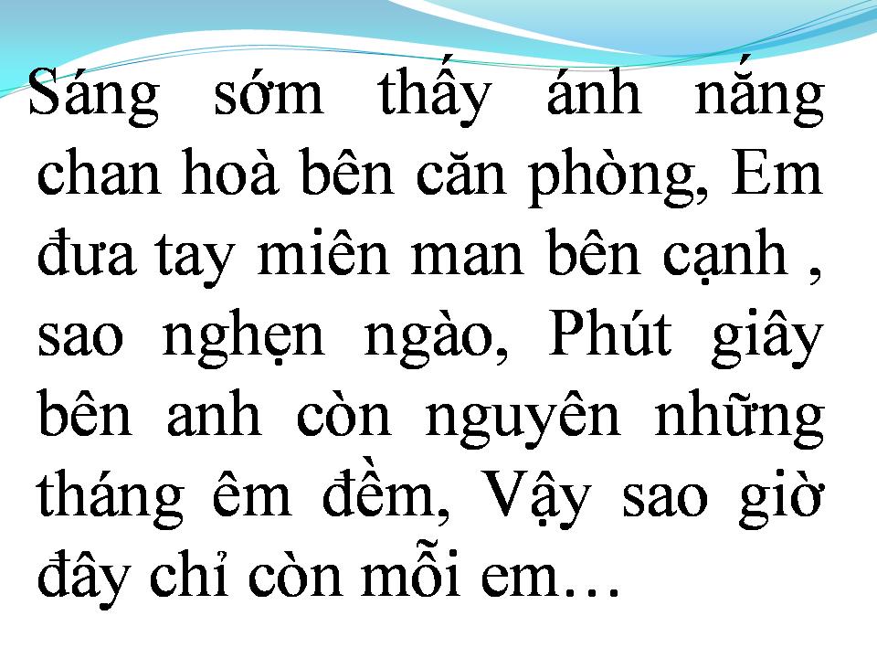 Lời bài hát CHO NHAU LỐI ĐI RIÊNG