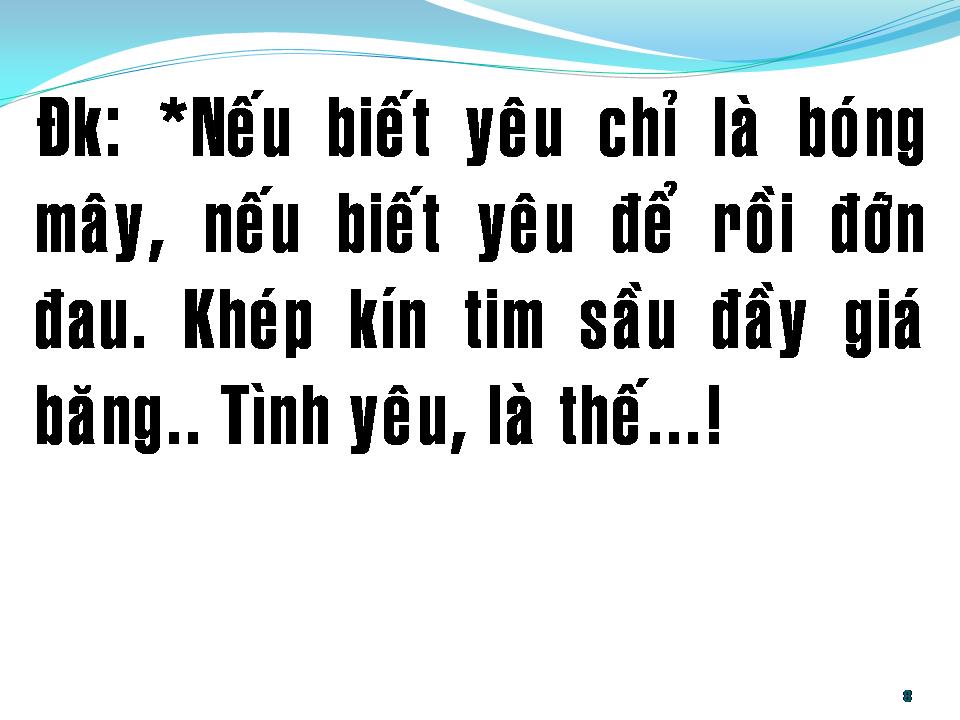 Lời bài hát CHO NHAU LỜI NGUYỆN CẦU