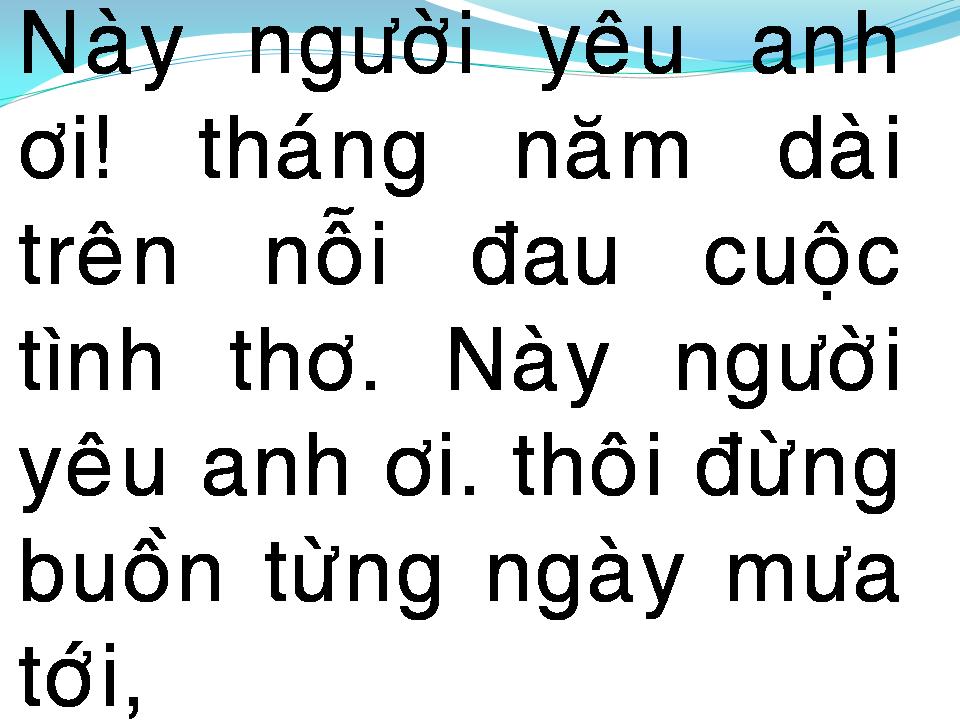 Lời bài hát CHO NHAU NGÀN SAU