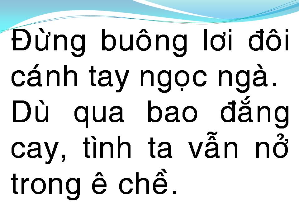 Lời bài hát CHO NHAU NGÀN SAU
