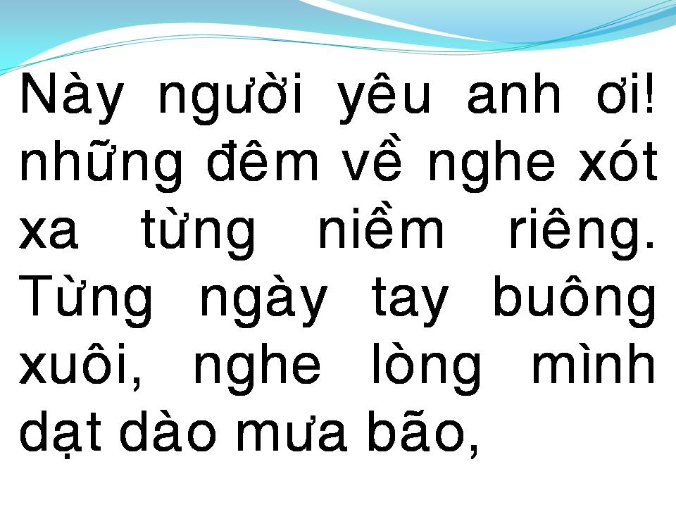 Lời bài hát CHO NHAU NGÀN SAU