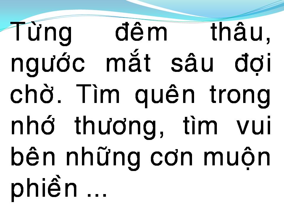 Lời bài hát CHO NHAU NGÀN SAU