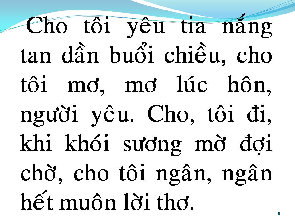 Lời bài hát CHO QUÊN THÚ ĐAU THƯƠNG
