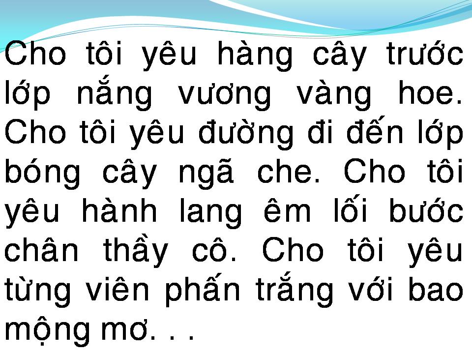 Lời bài hát CHO TÔI YÊU