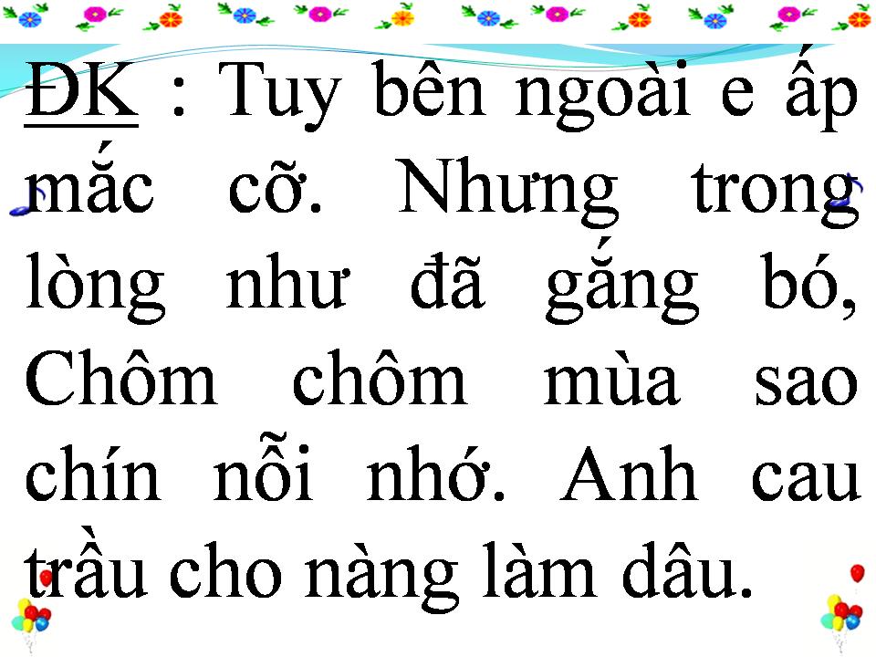 Lời bài hát CHÔM CHÔM LÝ QUA PHÀ