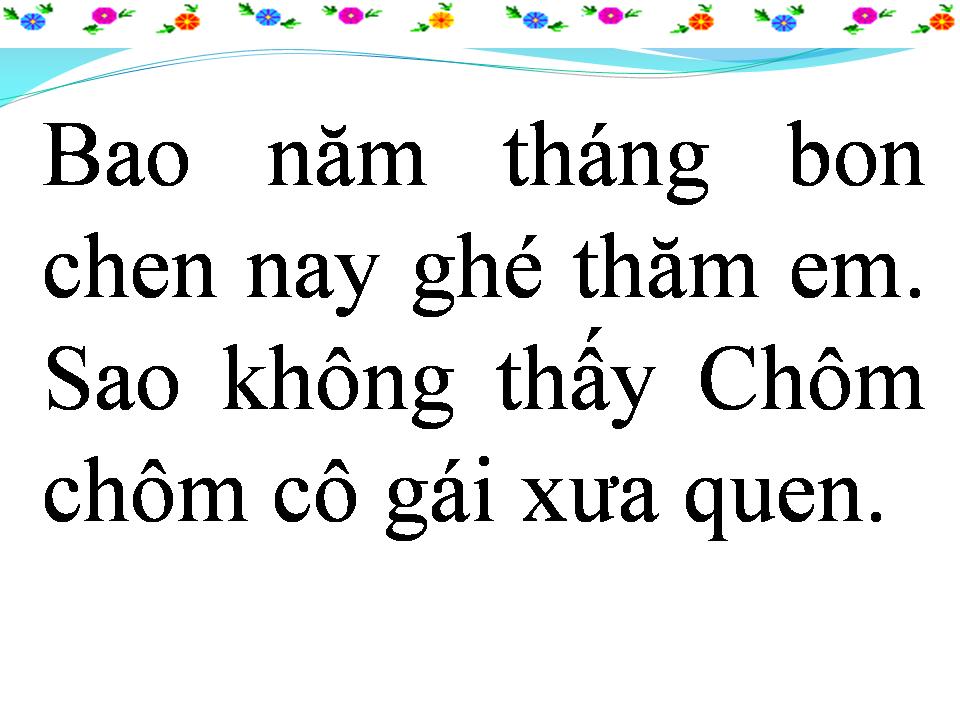 Lời bài hát CHÔM CHÔM LÝ QUA PHÀ
