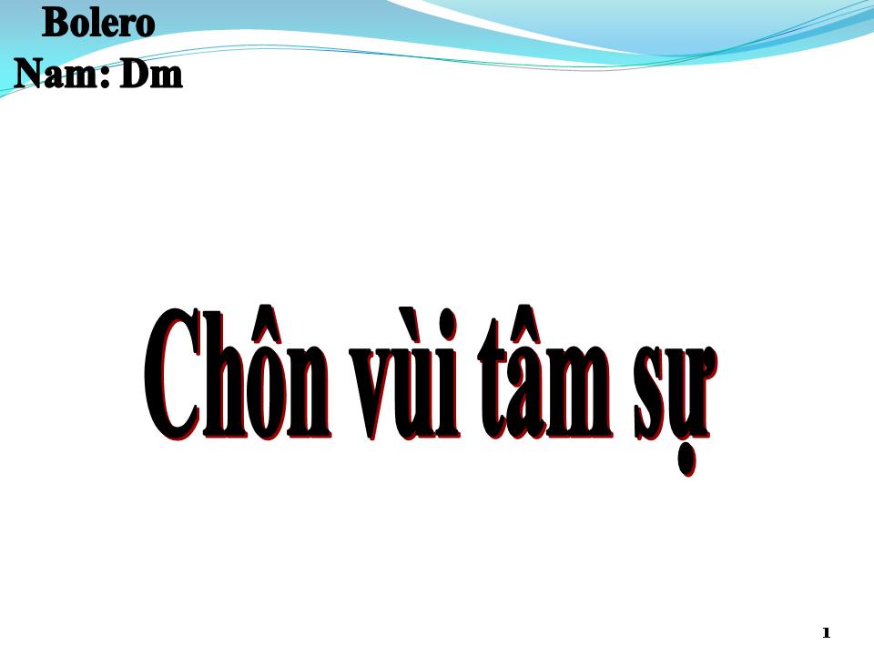 Lời bài hát CHÔN VÙI TÂM SỰ