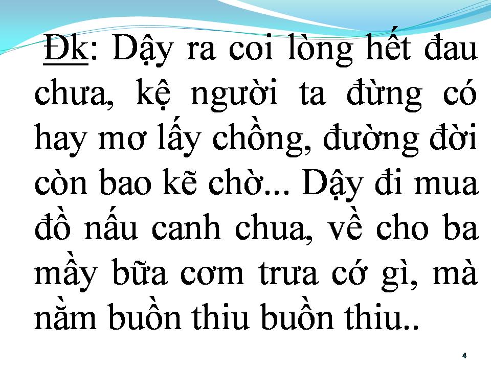 Lời bài hát CHỒNG XA
