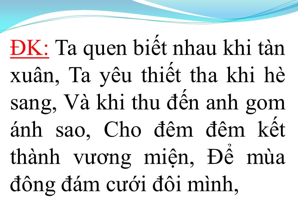 Lời bài hát CHỜ ĐÔNG