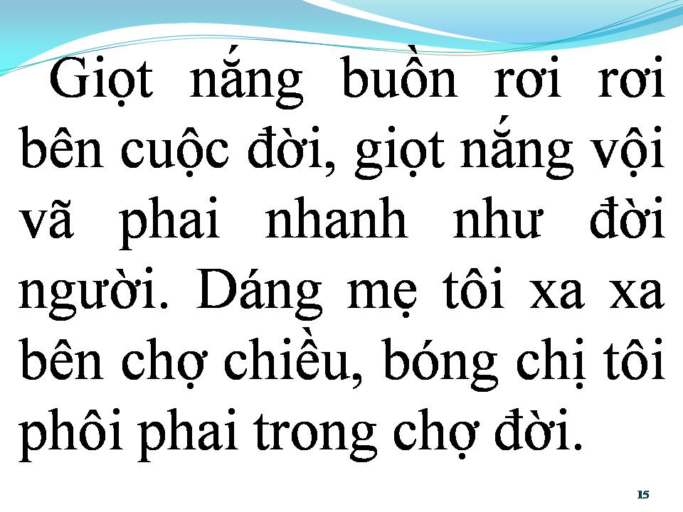 Lời bài hát CHỢ ĐỜI
