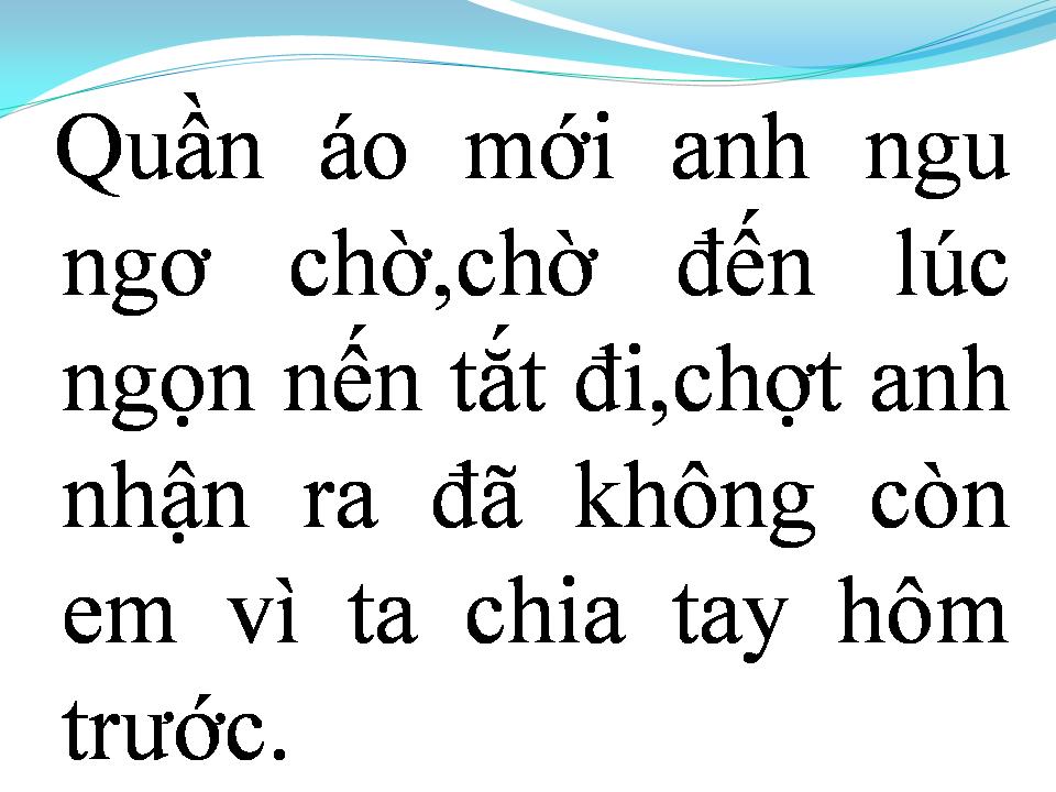 Lời bài hát CHỜ ĐỢI QUÁ KHỨ