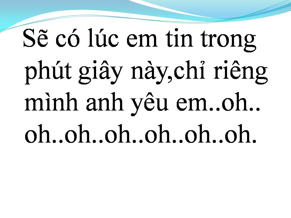 Lời bài hát CHỜ ĐỢI QUÁ KHỨ