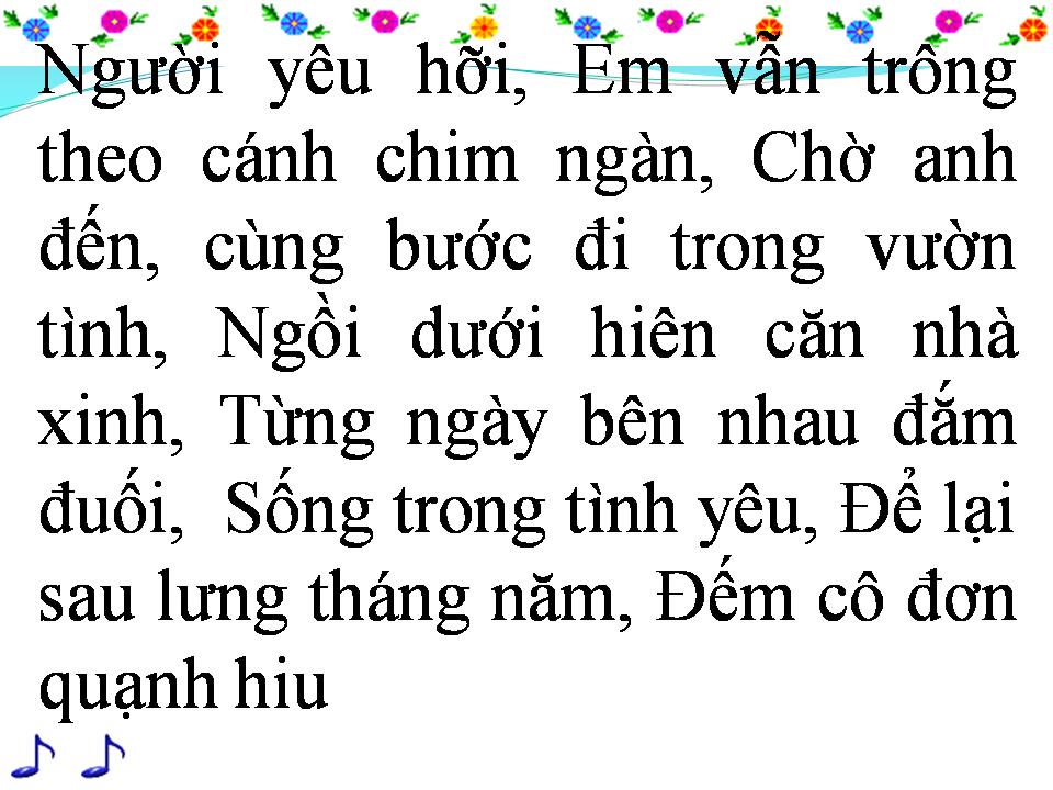 Lời bài hát CHỜ MONG