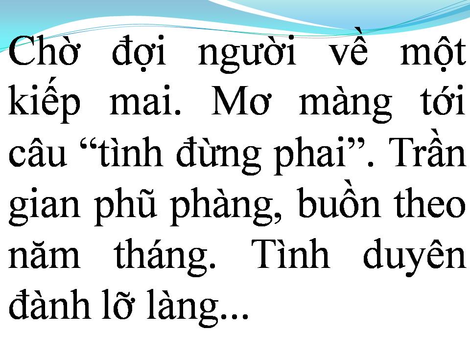 Lời bài hát CHỜ MỘT KIẾP MAI
