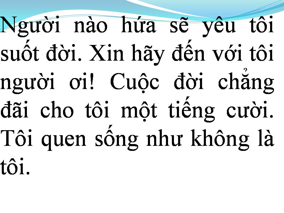 Lời bài hát CHỜ MỘT TIẾNG YÊU