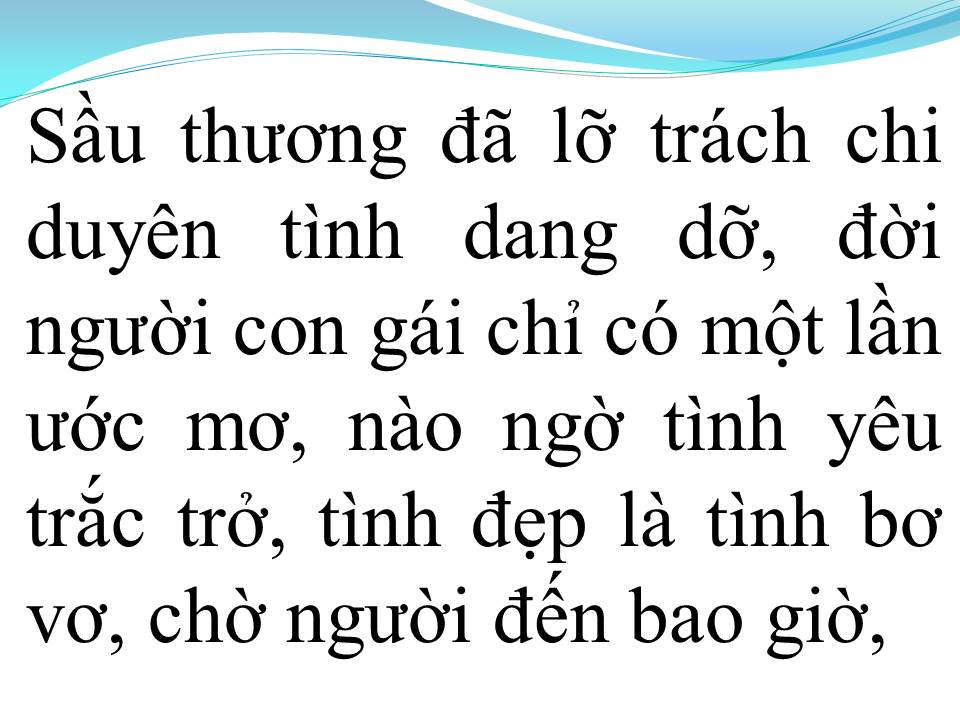 Lời bài hát CHỜ NGƯỜI