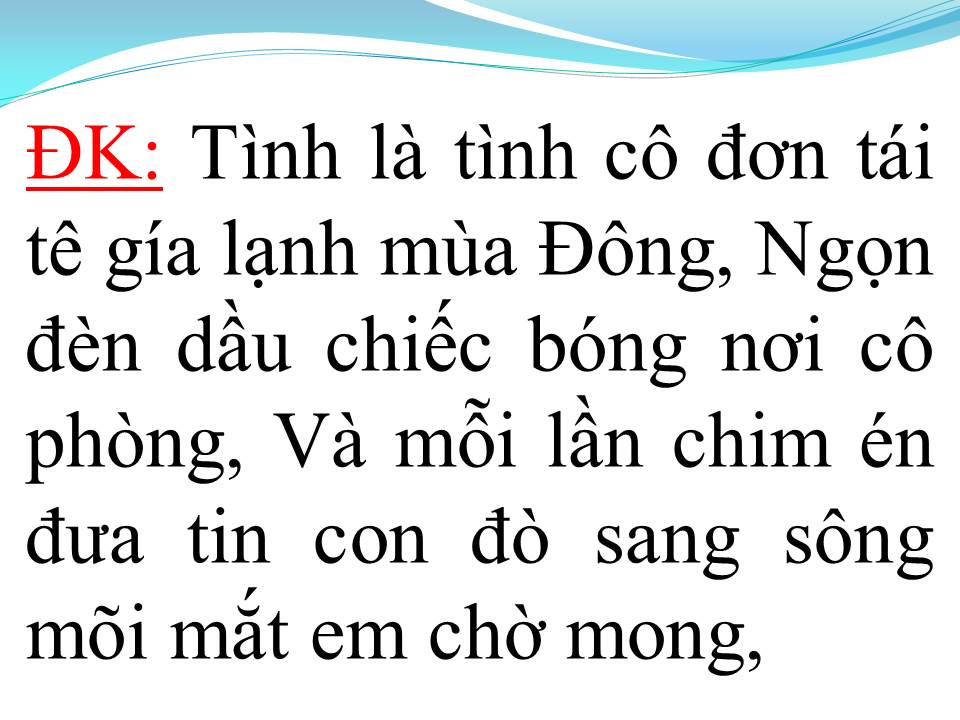 Lời bài hát CHỜ NGƯỜI