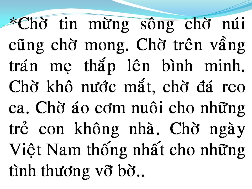 Lời bài hát CHỜ NHÌN QUÊ HƯƠNG SÁNG CHÓI