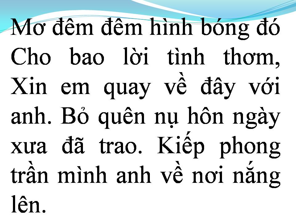 Lời bài hát CHỜ TRÊN THÁNG NĂM