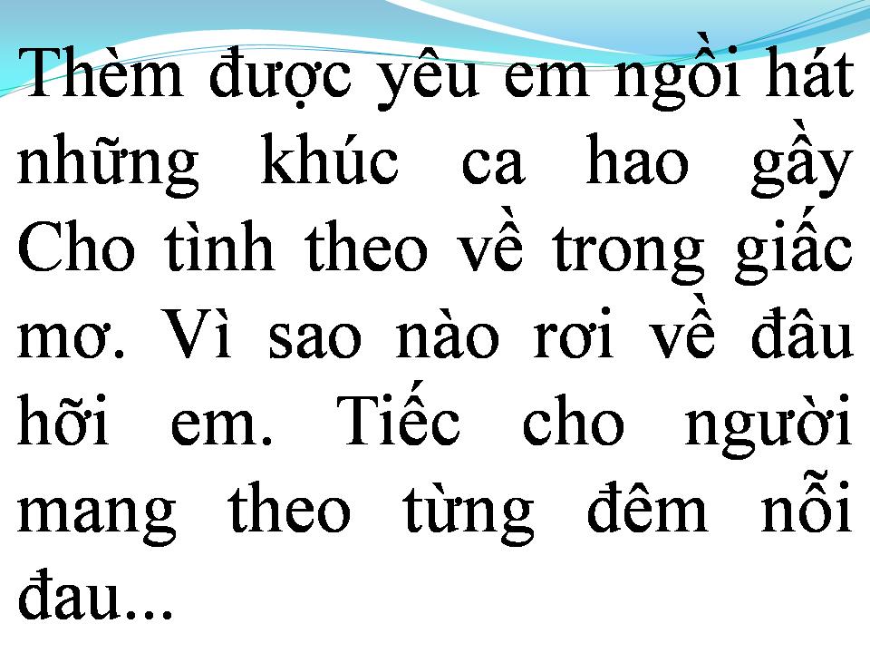 Lời bài hát CHỜ TRÊN THÁNG NĂM