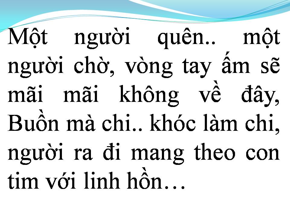 Lời bài hát CHỢT KHÓC