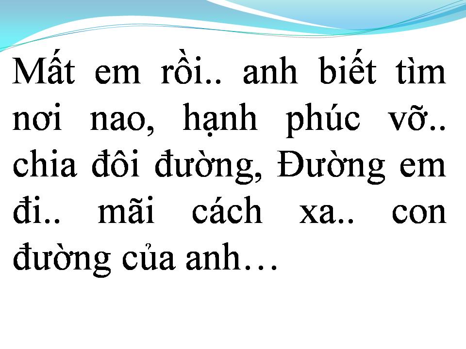 Lời bài hát CHỢT KHÓC