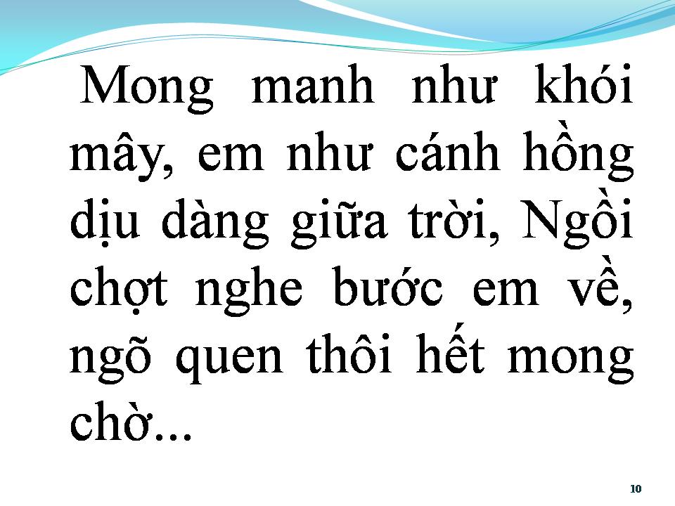 Lời bài hát CHỢT NGHE BƯỚC EM VỀ