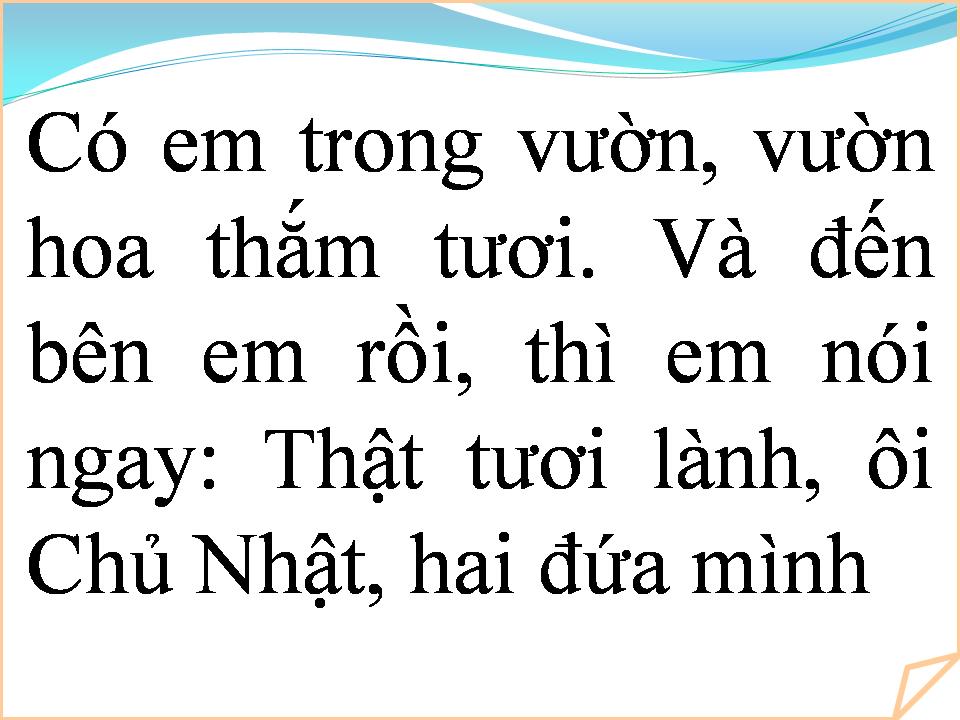 Lời bài hát CHỦ NHẬT TƯƠI HỒNG