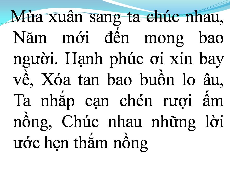 Lời bài hát CHÚC TẾT