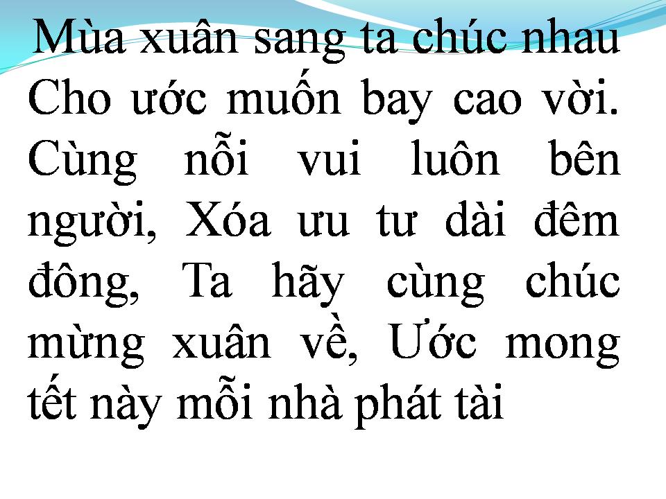 Lời bài hát CHÚC TẾT